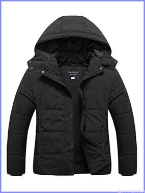 Women's Plus Size Puffer Jacket Waterproof Fleece Lined Winter Coat Removable